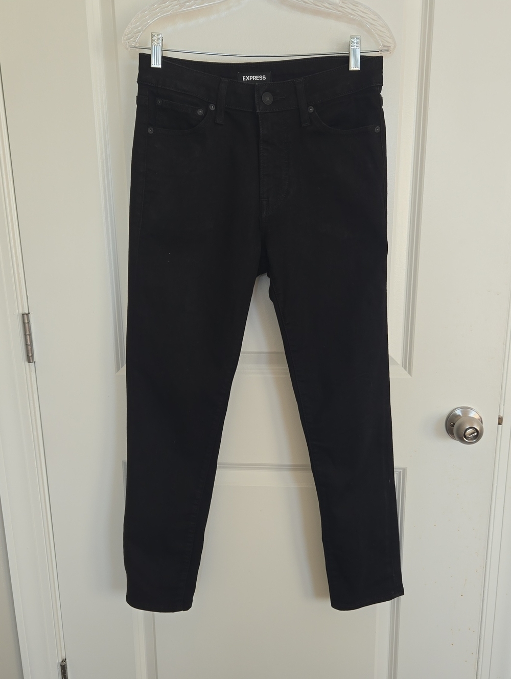 Express Men’s Athletic Slim Hyper Stretch Black Jeans 29x30